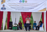 Kadis pendidikan rohul Apresiasi zulfahrianto Kades Sontang Bangun gedung uptd pendidikan kecamatan bonai darusalam Gunakan Dana Pribadi