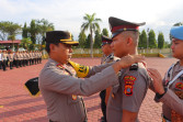 Sebanyak 53 Personel Polres Aceh Tamiang Naik Pangkat, Kapolres: 'Tingkatkan Kinerja dan Tanggung Jawab'