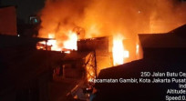 Kebakaran di Gambir Jakpus Hanguskan 30 Rumah, Dipicu Korsleting Kipas