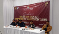 KIP Aceh Tamiang Sosialisasi Pemilu 2024 Bersama Insan Pers