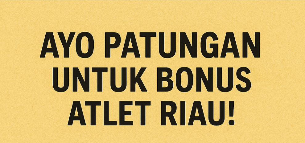 KSJ Riau Galang Patungan Masyarakat untuk Bayar Bonus Atlet Riau