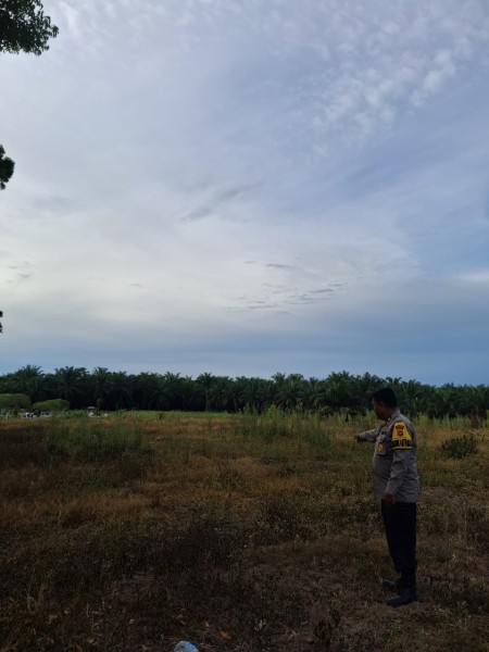 Dukung Ketahanan Pangan Nasional, Bhabinkamtibmas Polsek Minas Cek Lahan Penanaman Jagung Kuartal II di Rantau Bertuah