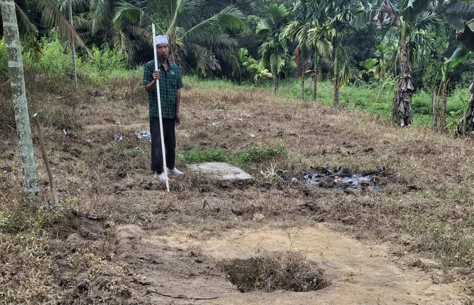 Polsek Minas Cek Calon Lahan Jagung Pipil Program Ketahanan Pangan Kuartal II di Minas Jaya