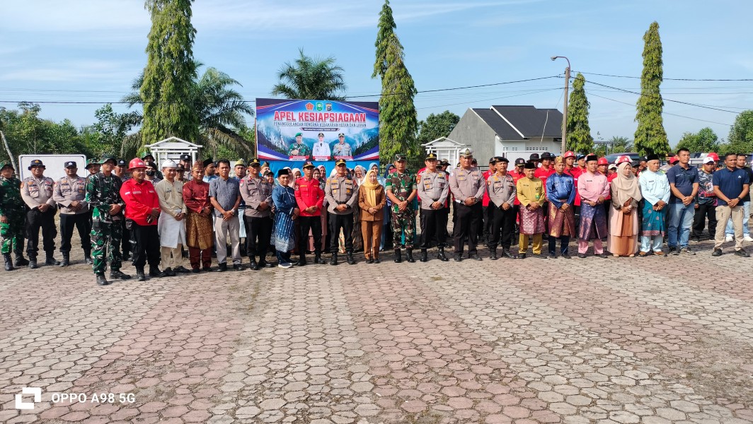 Kapolsek Minas Pimpin Apel Siaga Karhutla 2026, Tekankan Sinergi dan Penindakan Tegas Pelaku Pembakaran Lahan