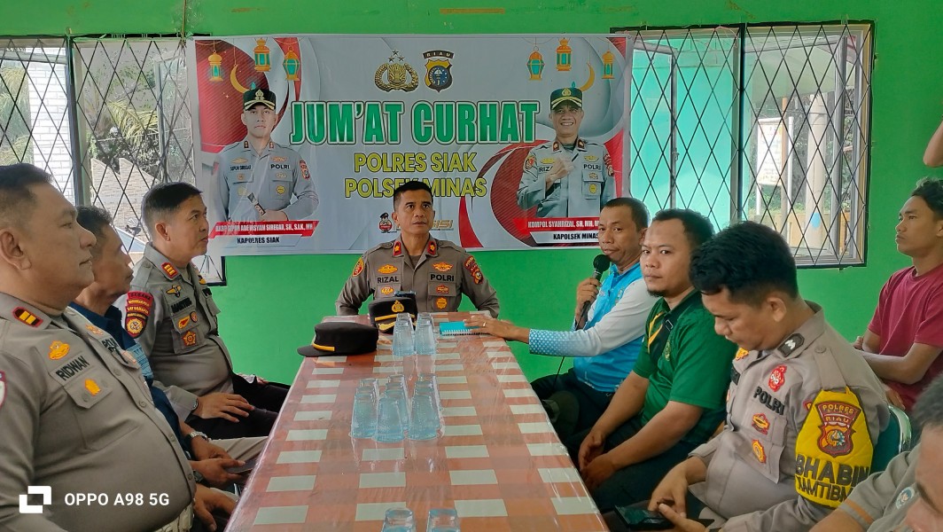 Polsek Minas Gelar Jumat Curhat, Serap Aspirasi Warga Kampung Minas Barat