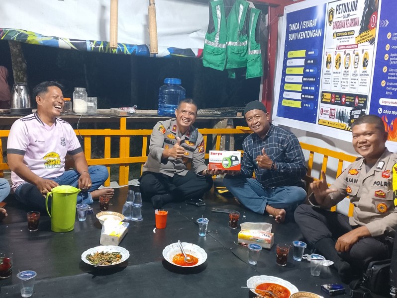 Kapolsek Minas Cek Kesiapan Pos Satkamling Prima Sejahtera Garden, Dorong Partisipasi Warga Jaga Kamtibmas