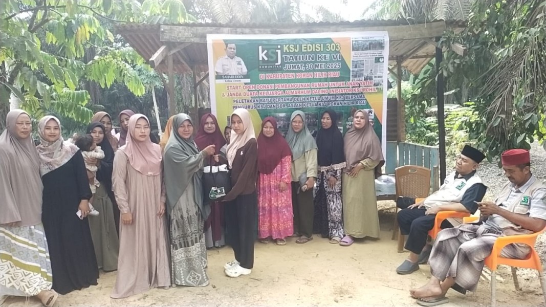 Bersama Membangun Harapan: KSJ Rokan Hilir Gelar Peletakan Batu Pertama Rumah Keluarga Almarhum Dalino