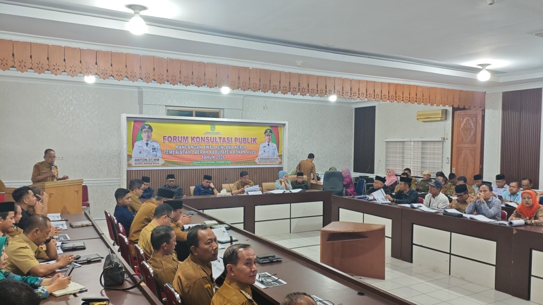 Pemkab Rohul Gelar Forum Konsultadi Publik Rancangan Awal RKPD Tahun 2026