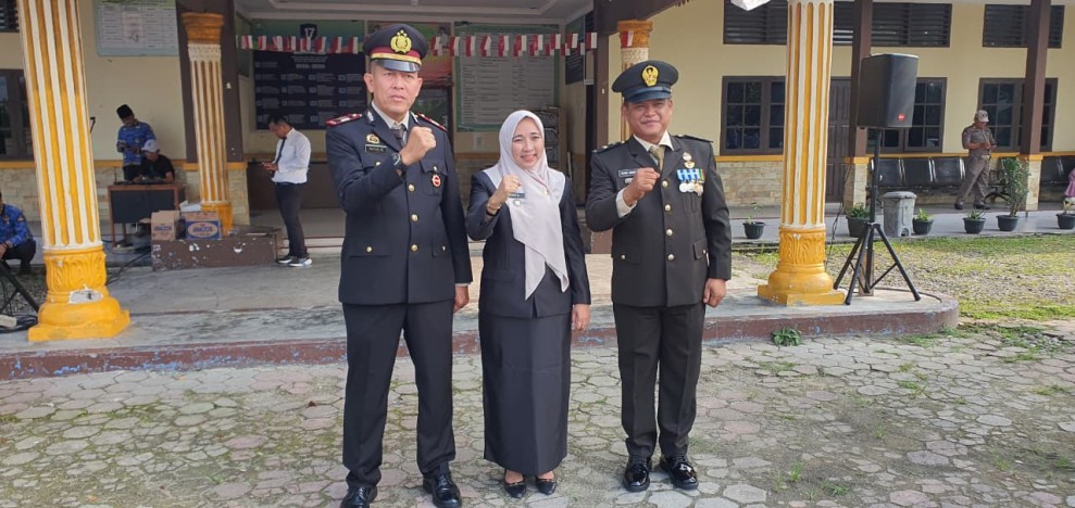 Plh Kapolsek Minas Hadiri Upacara Hari Kesaktian Pancasila 2026 di Lapangan Kantor Camat